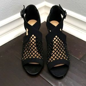 Black Cage Heels